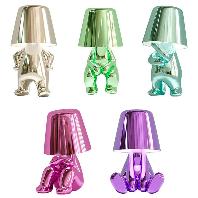 GildedMind - Moderne LED Tafellamp met Kunsthars Voet