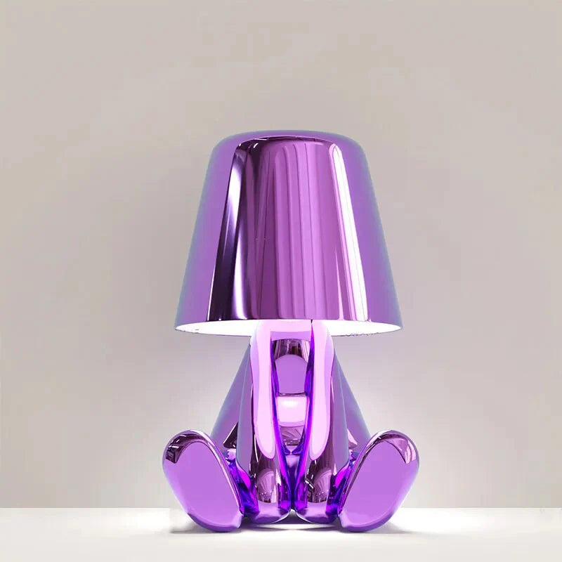 GildedMind - Moderne LED Tafellamp met Kunsthars Voet