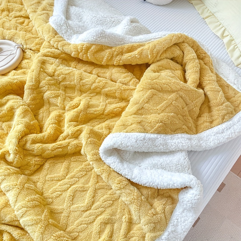 Knusse Omkeerbare Pluche Deken - Ultrazachte All-Season Sofa Deken voor Herfst & Winter