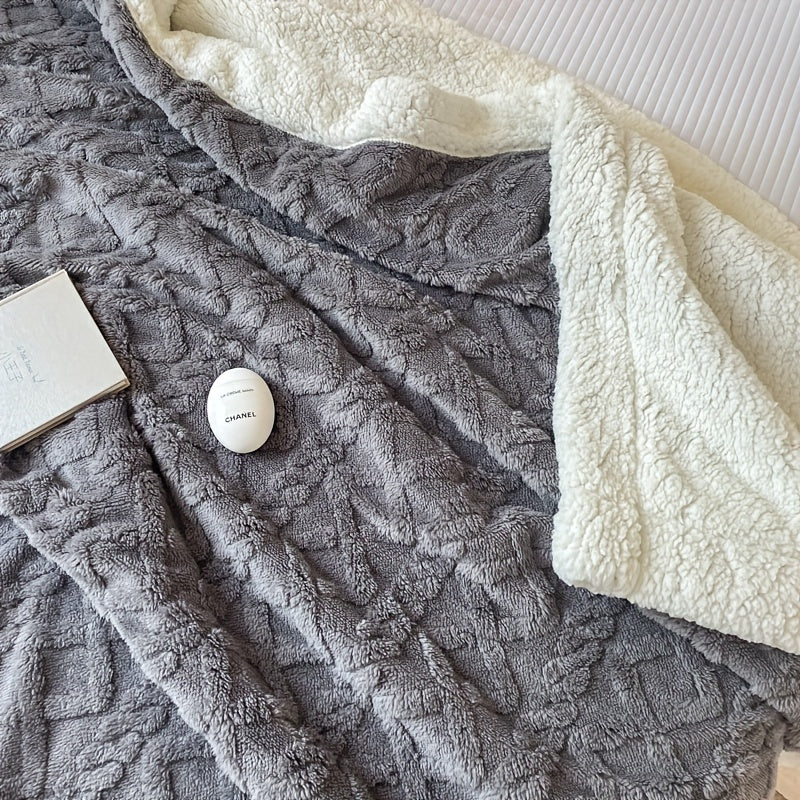 Knusse Omkeerbare Pluche Deken - Ultrazachte All-Season Sofa Deken voor Herfst & Winter
