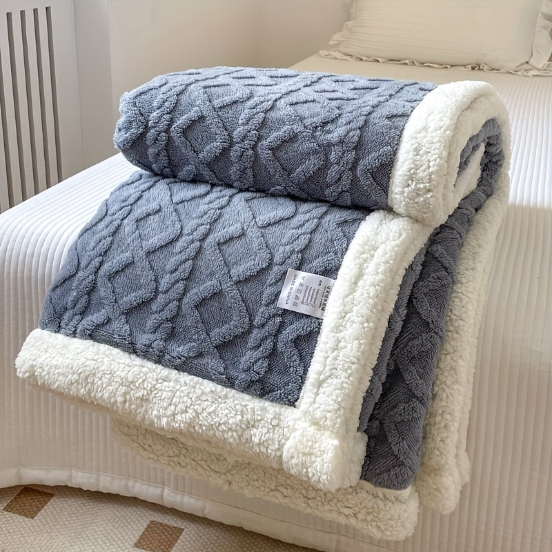 Knusse Omkeerbare Pluche Deken - Ultrazachte All-Season Sofa Deken voor Herfst & Winter