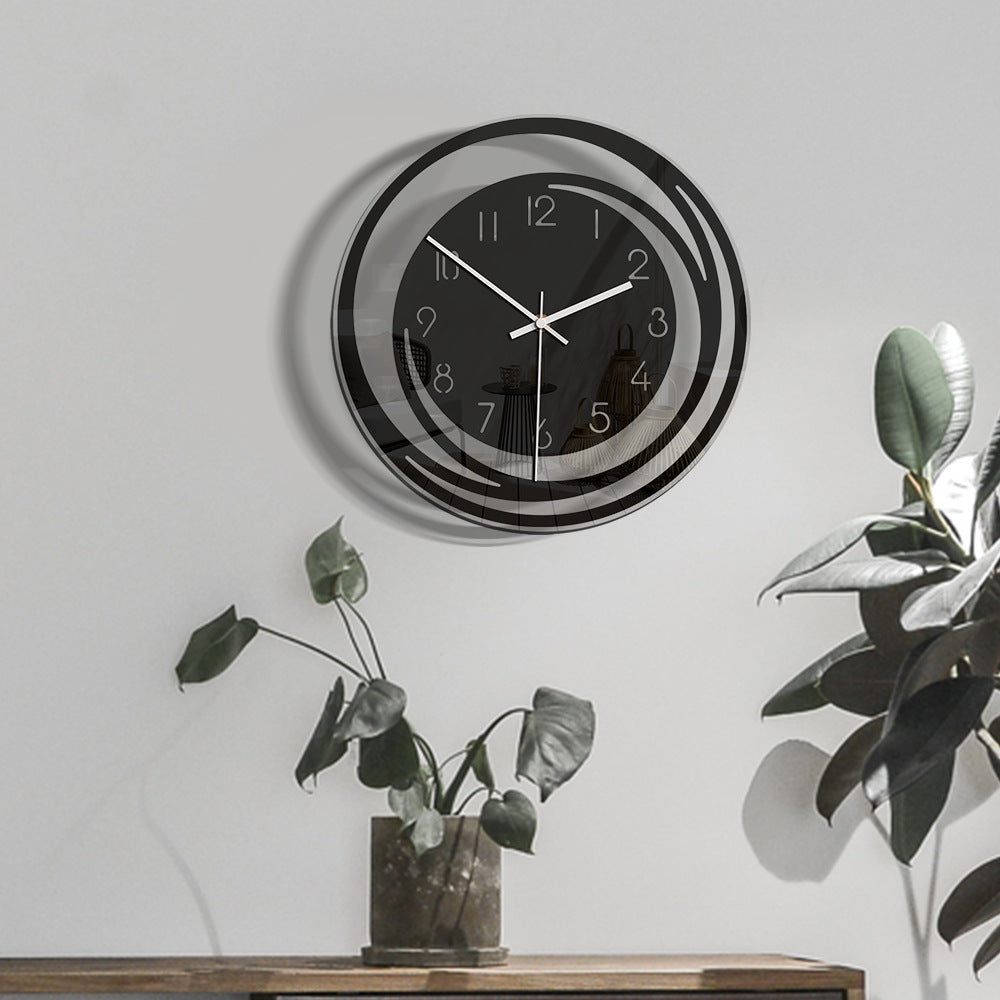 Stille Analoge Wandklok – Geluidloze Muurdecoratie voor Woonkamer of Slaapkamer