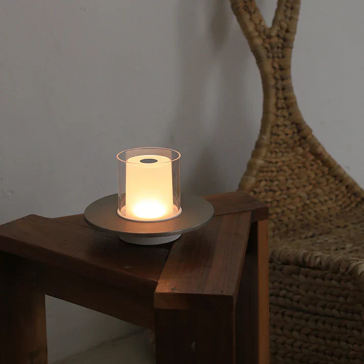 Moderne Draadloze Tafellamp met Kaars
