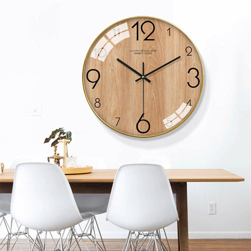 Stijlvolle Wandklok - Tijdloze Moderne Wandklok met Stil uurwerk