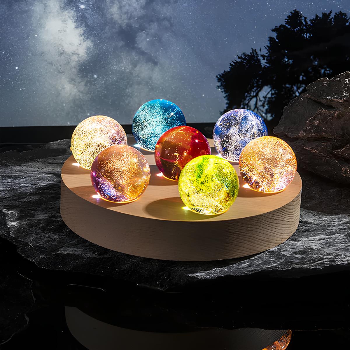 Lichtgevende Kristallen Melkweg Orbs