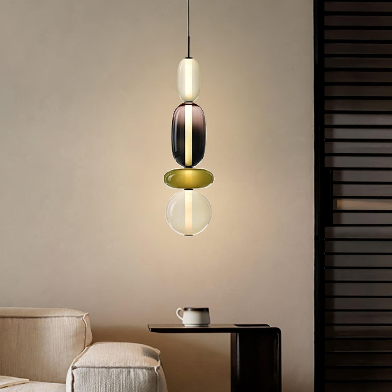 Hanglamp van Suikerachtig Glas
