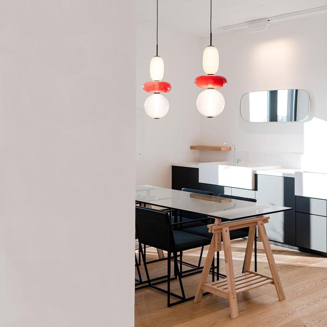 Hanglamp van Suikerachtig Glas