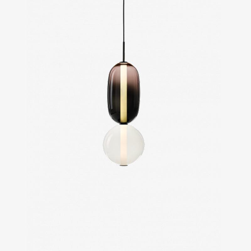 Hanglamp van Suikerachtig Glas