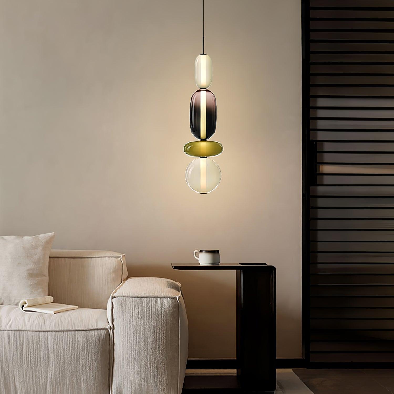 Hanglamp van Suikerachtig Glas