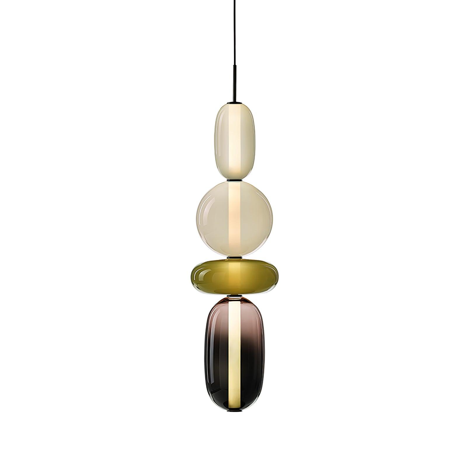 Hanglamp van Suikerachtig Glas