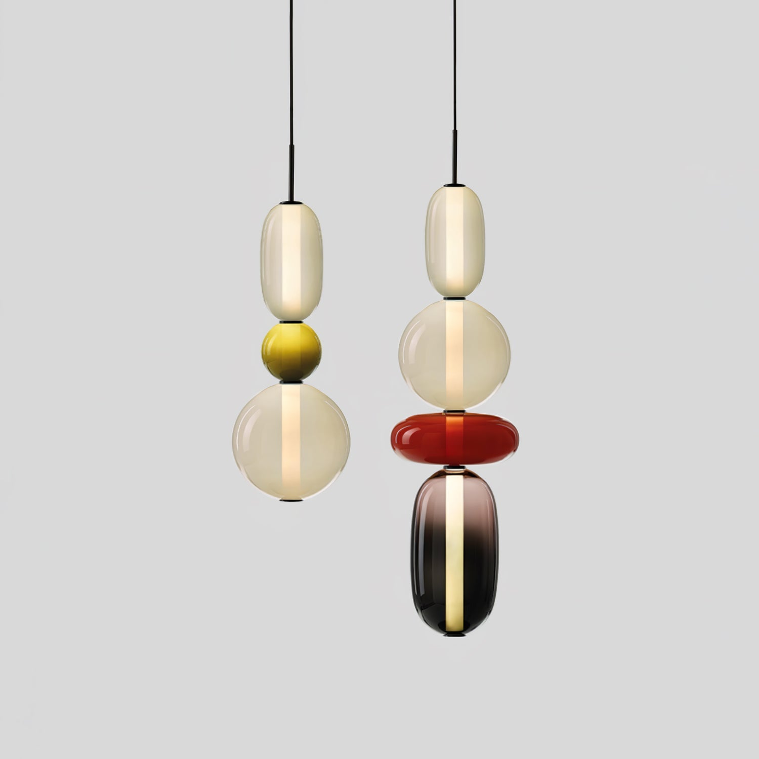 Hanglamp van Suikerachtig Glas