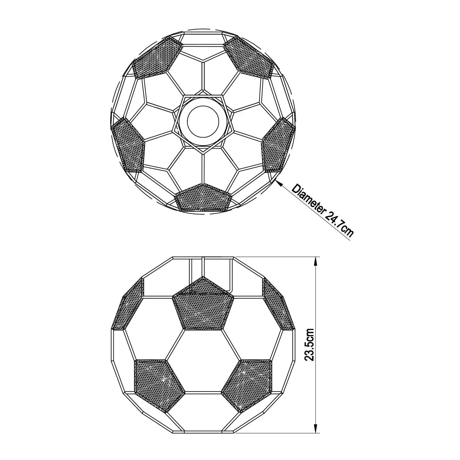 Voetbal Vorm Plafondlamp