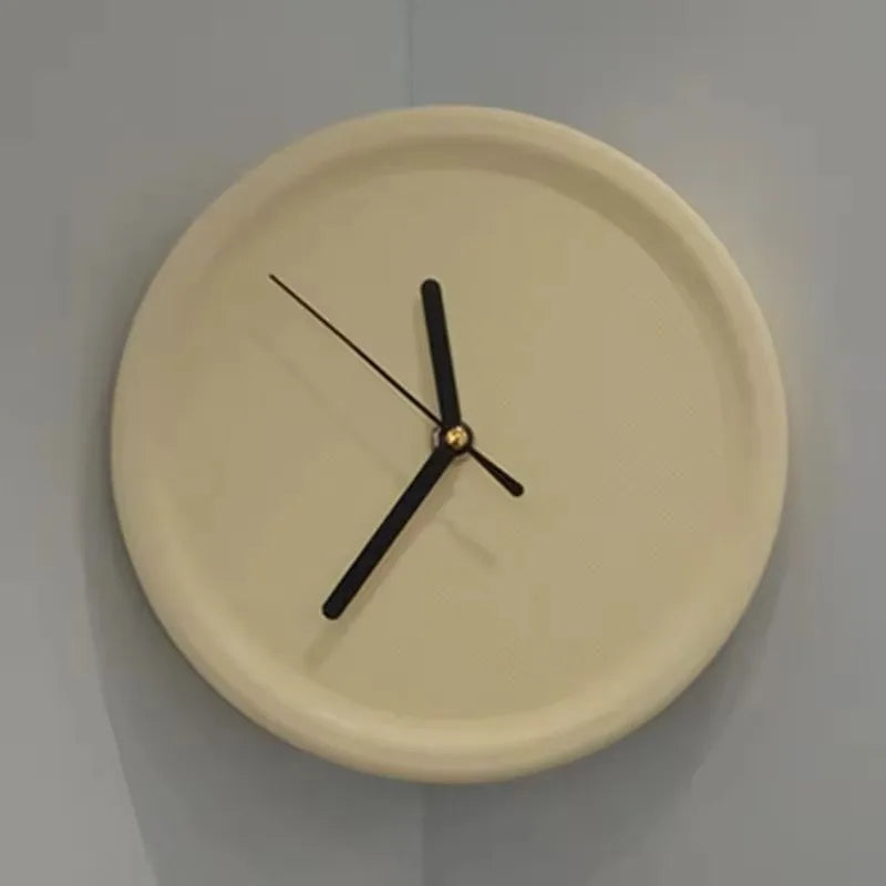 Stille Wandklok Zonder Tikkend Geluid – Ophangen Zonder Boren | Moderne Klok voor Woonkamer & Slaapkamer