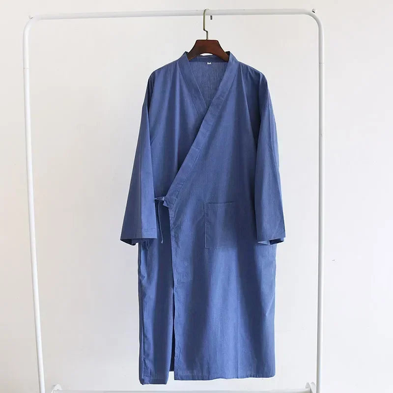 Katoenen Nachtjapon voor Heren