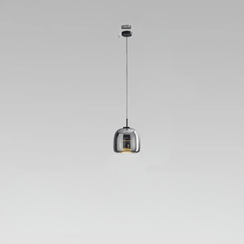 Minimalistische hanglamp van transparant glas