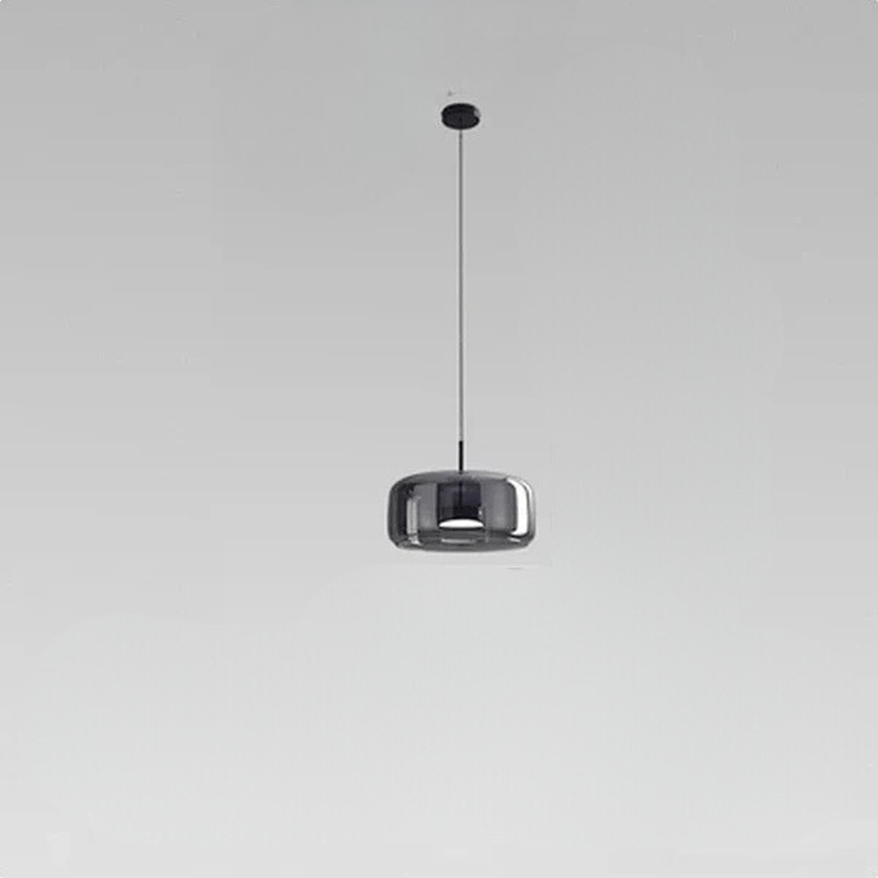 Minimalistische hanglamp van transparant glas