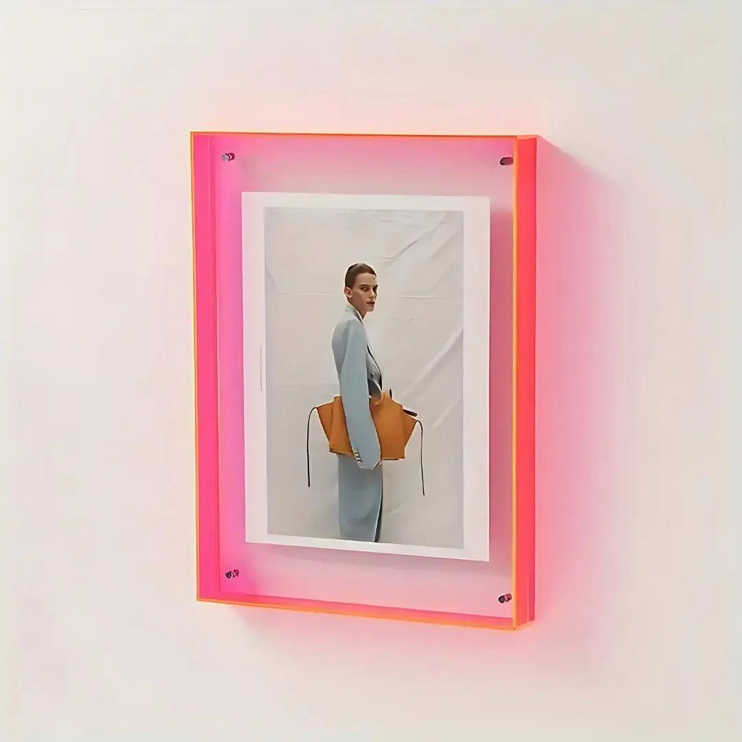 Neon Fotolijst in Transparant Design
