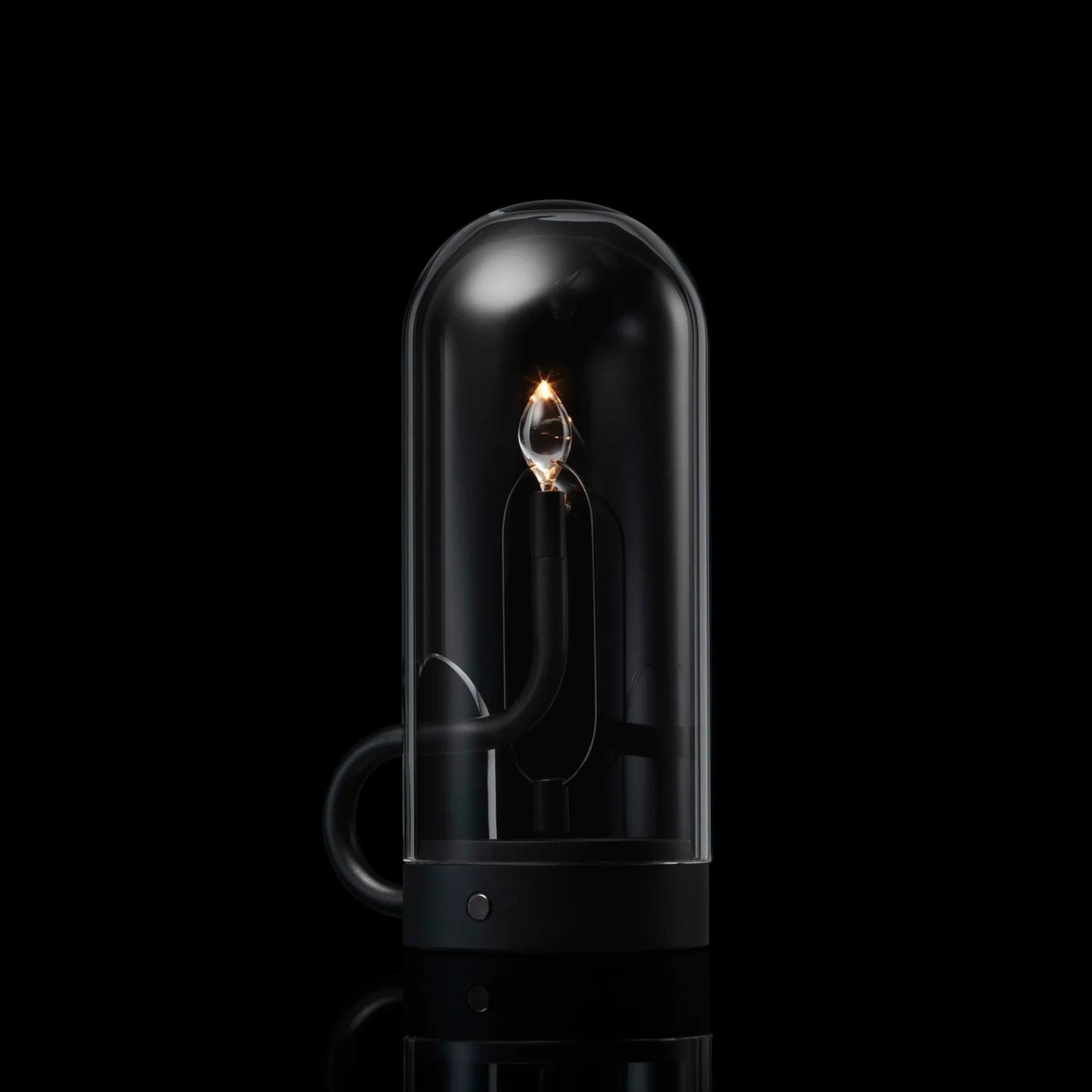 Luxe Tafellamp Met Glazen Koepel & Dimbare LED-vlamlamp Voor Moderne Interieurs