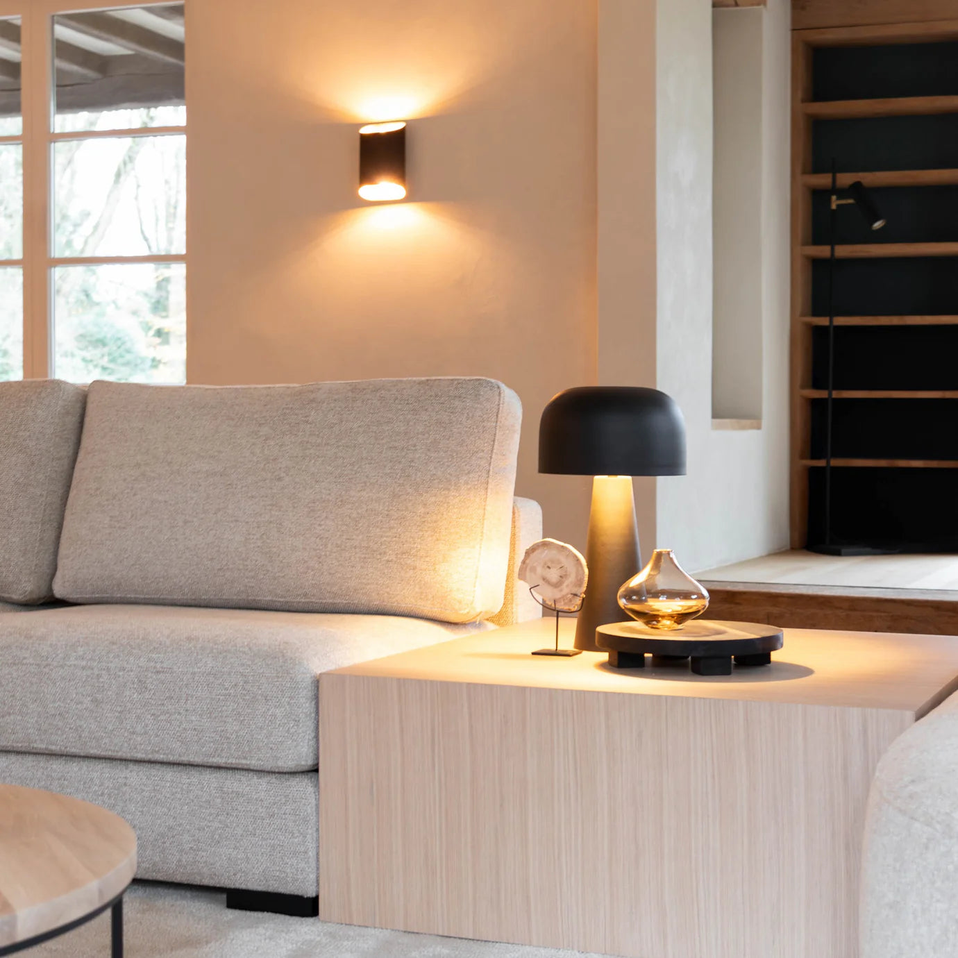Elegante Zwarte Wandlamp