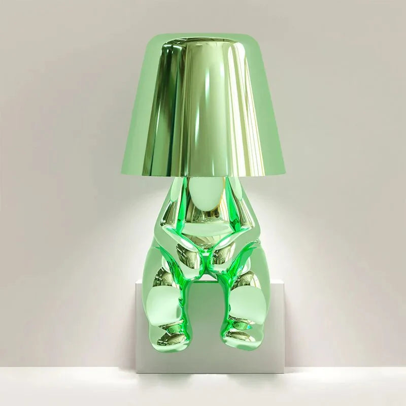 GildedMind - Moderne LED Tafellamp met Kunsthars Voet