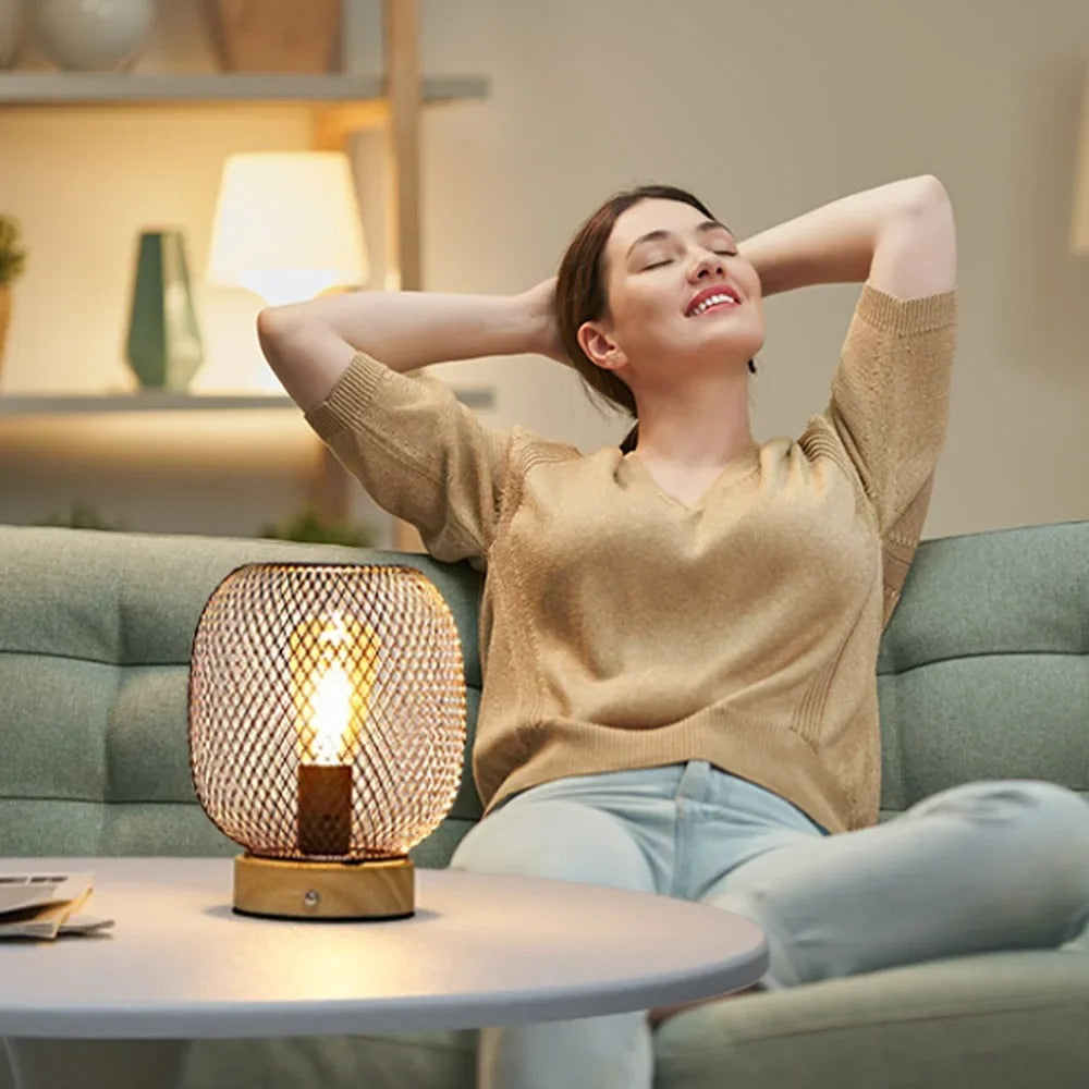 Dimbare Touch Nachtlamp – Moderne LED Tafellamp met USB-Poort voor Slaapkamer of Kantoor
